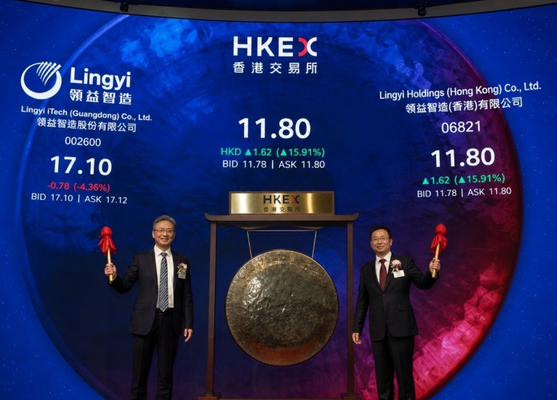 Lingyi iTech Surges in Hong Kong Debut, Raising $1.06 Billion Amid Market Rally
